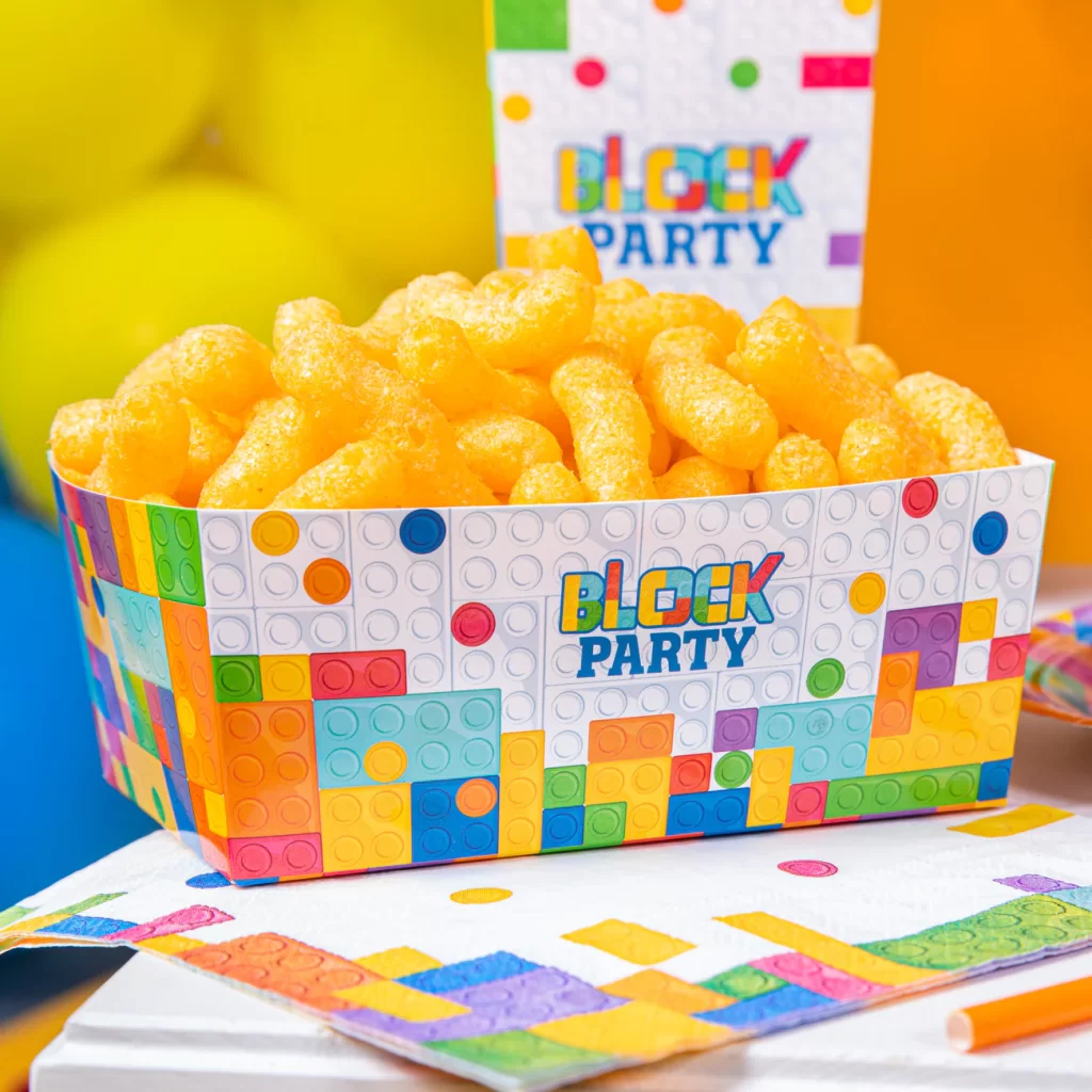 Dėžutė užkandžiams Lego  kaladėlės 3 vnt.