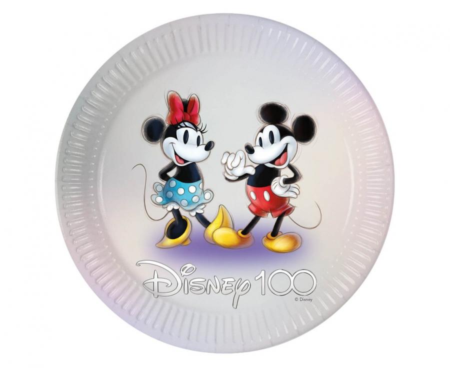 Lėkštutės Mickey ir Minnie (8vnt./23cm)