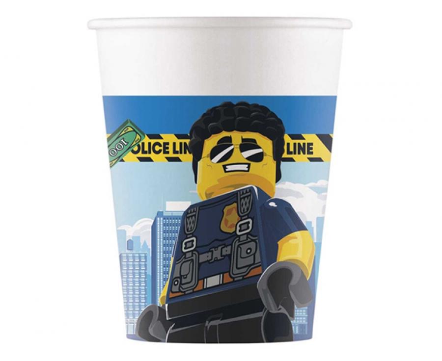Puodeliai Lego City (8vnt./200ml)