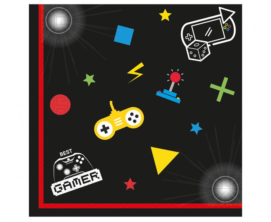Serevtėlės Gaming Party (20vnt./33x33cm)