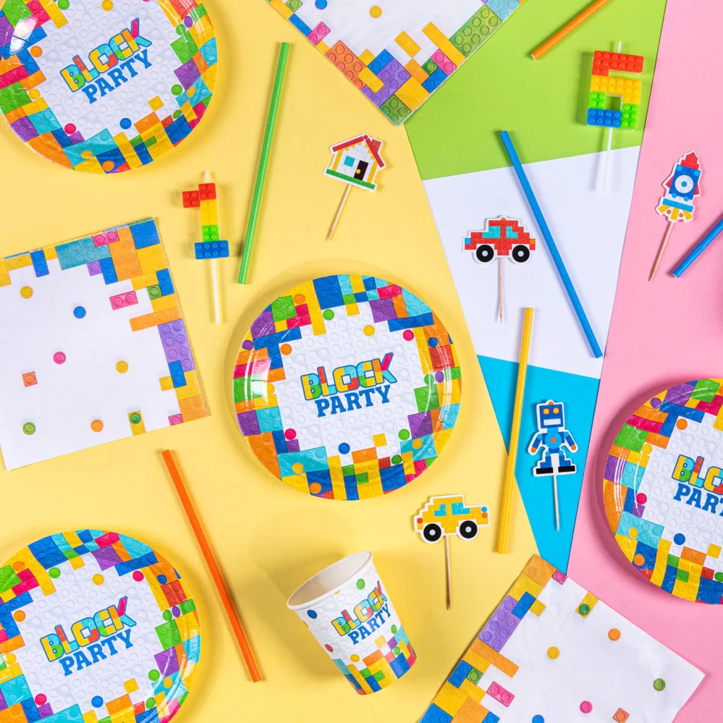 Servetėlės Lego kaladėlės  (10 vnt./33×33 cm)