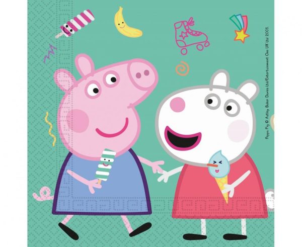 Serveteles-Peppa-Pig-zalios-20vnt.33x33cm