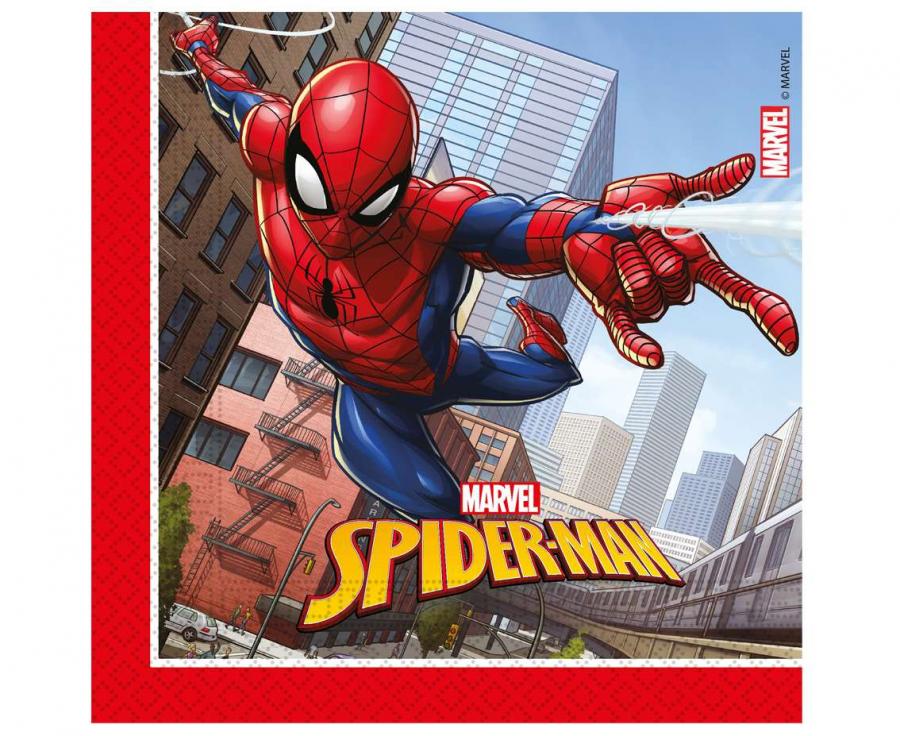 Servetėlės Spiderman (20vnt./33x33cm)