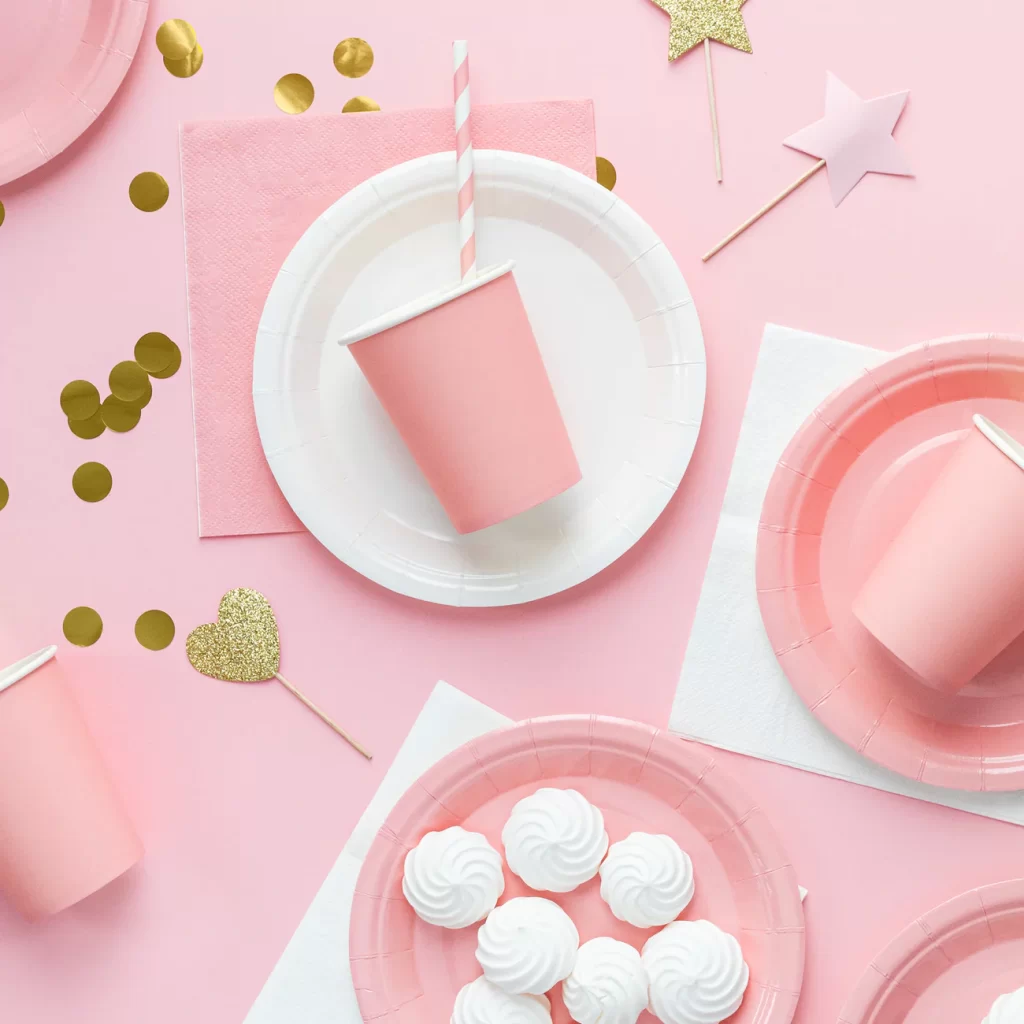 Servetėlės rožinės (20 vnt./33×33 cm)