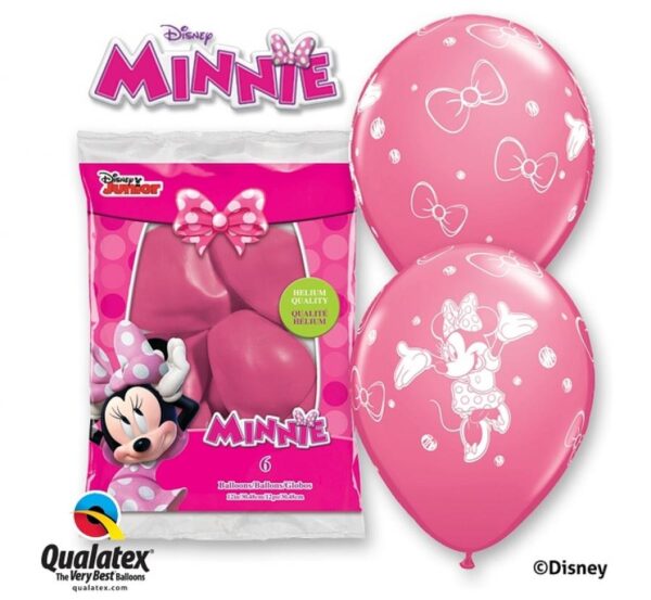 Balionų rinkinys Minnie 6 vnt.